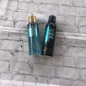 Victoria's Secret Aqua sent and foam set
